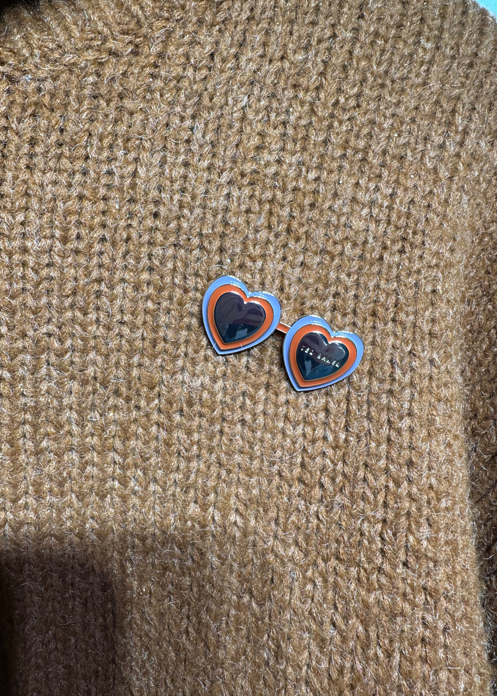 Ted Baker Orange Turtleneck Knit Sweater XL