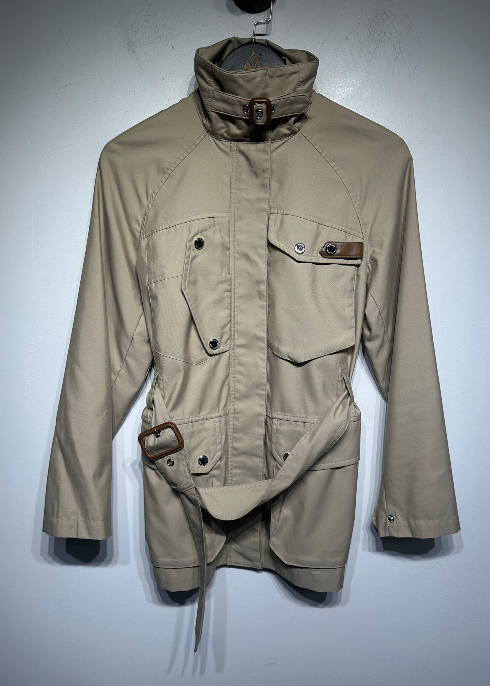 Lauren RL Black Label Tan Nylon Coat Fem XXS