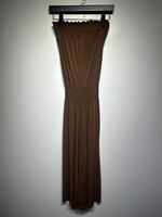 Wet Seal Y2K Brown Strapless Maxi Dress M
