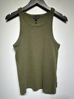 Marc Jacobs Olive Green Rubber Logo Tank Fem L
