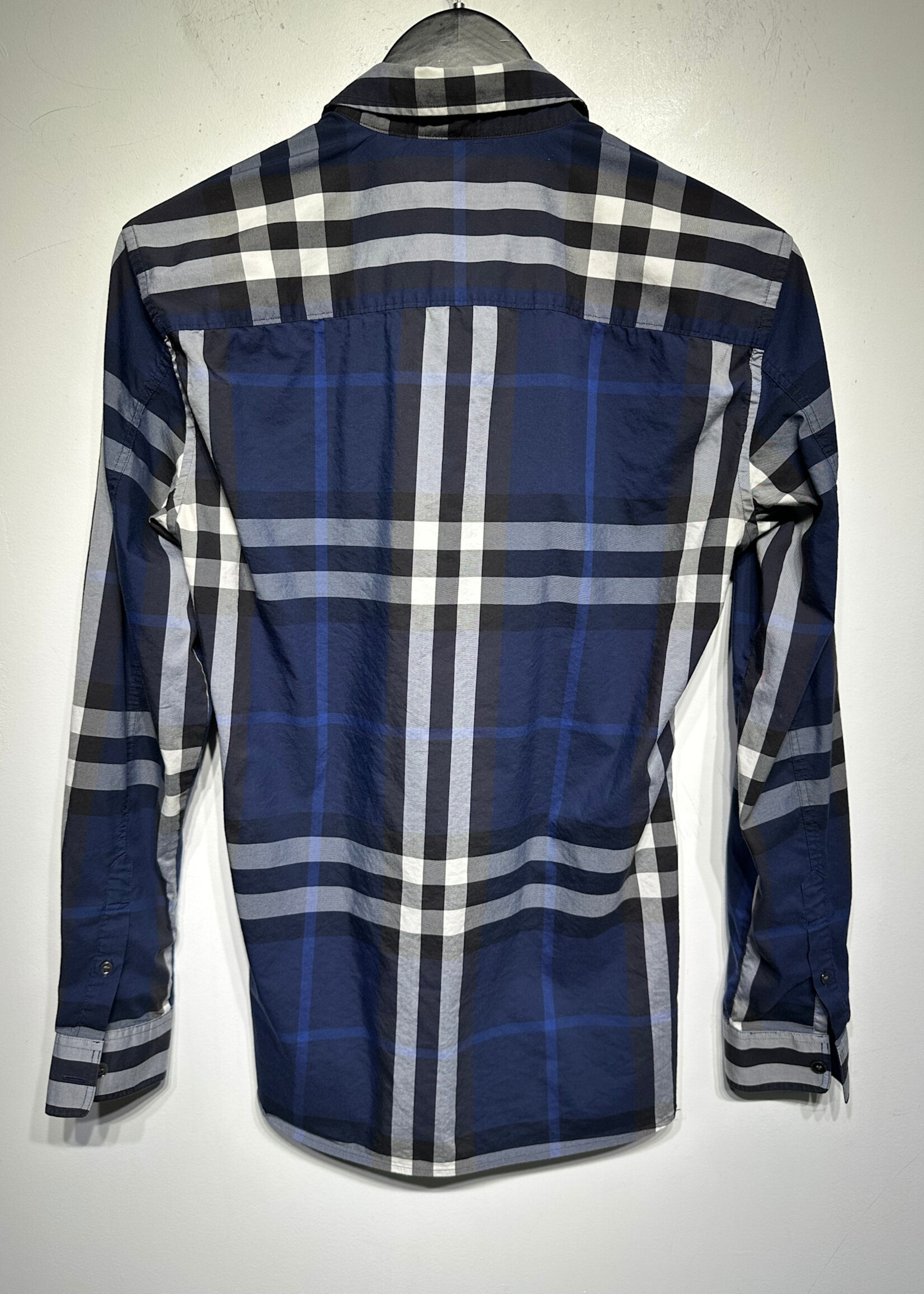 Burberry Dark Blue Large Nova Check LS BU S