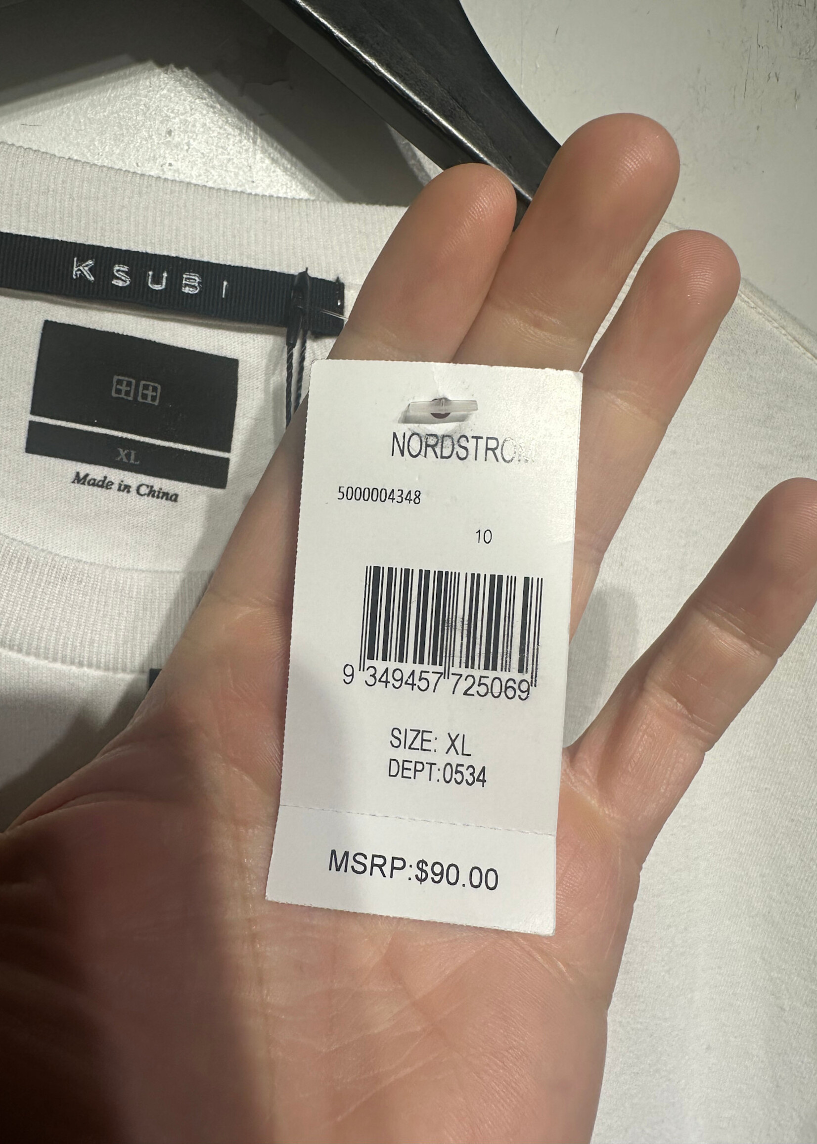 NWT Ksubi Life 2019 White Graphic Tee Masc XL