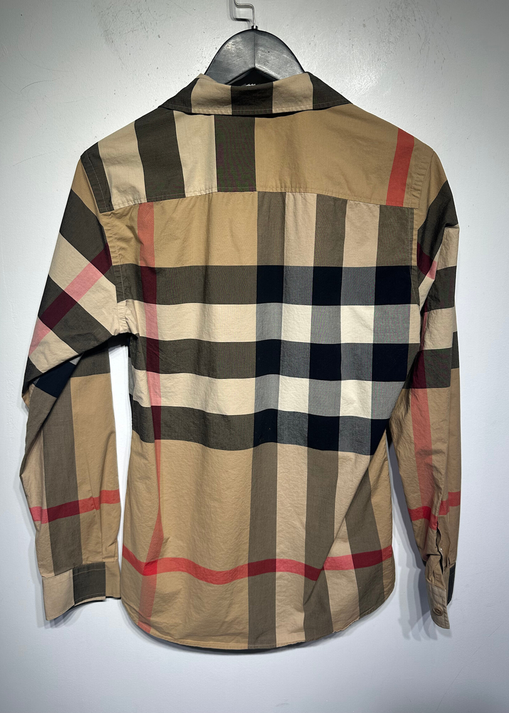 Burberry Check Pattern LS BU As Is  Masc S