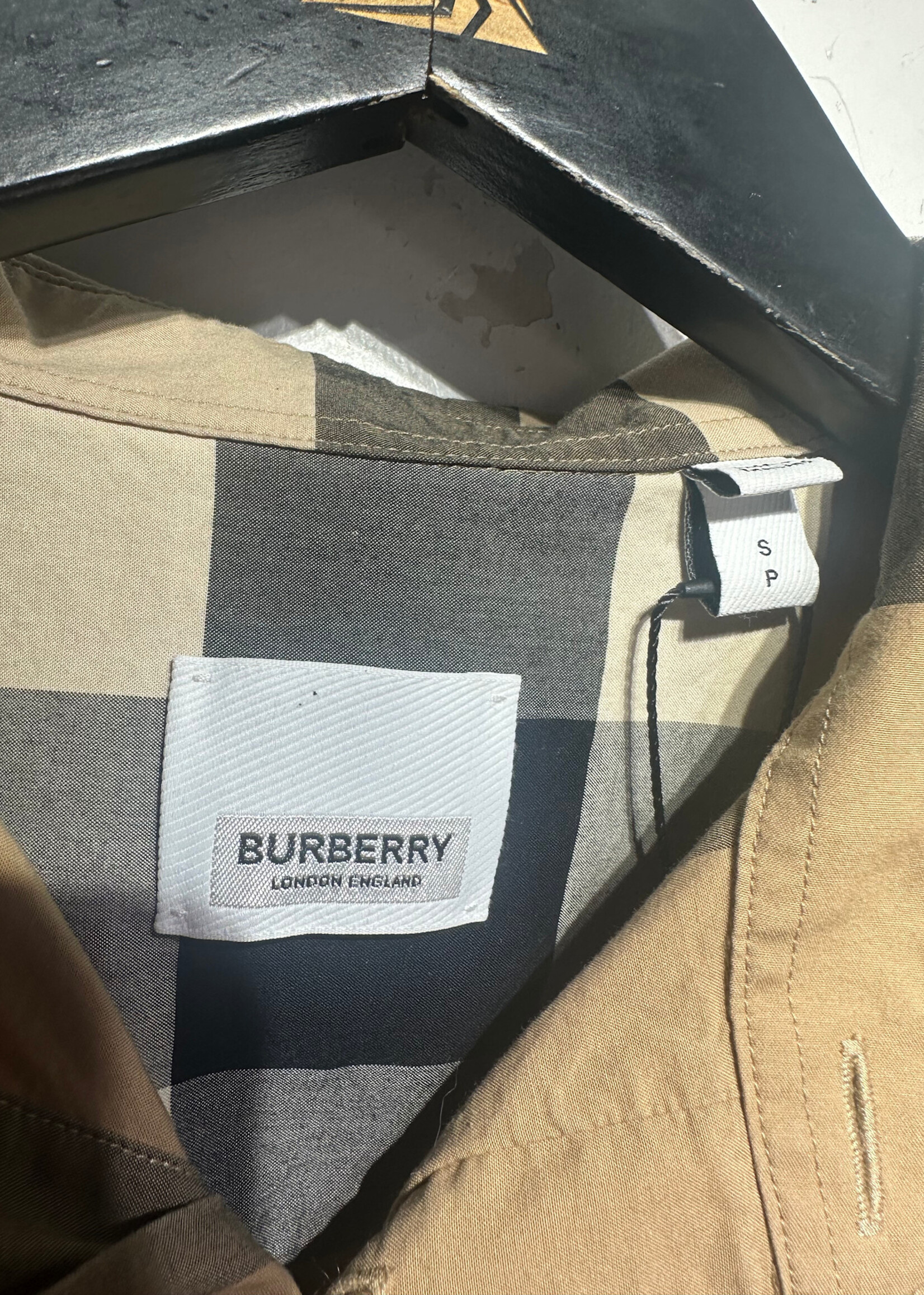 Burberry Check Pattern LS BU As Is  Masc S