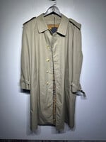 Burberrys Vintage Beige Trench Coat Masc M AS IS