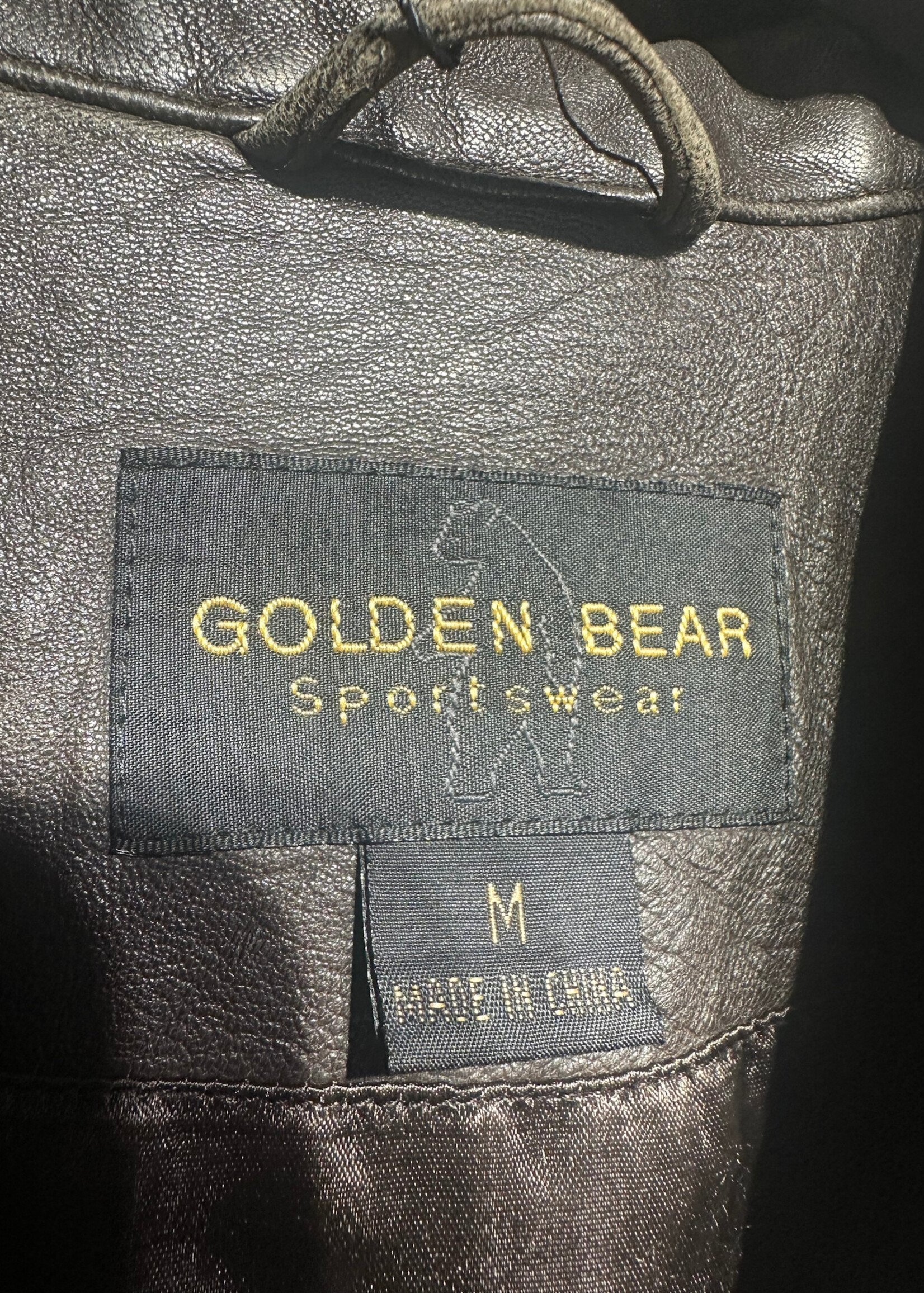 Golden Bear Vintage Brown Faded Leather Jacket M