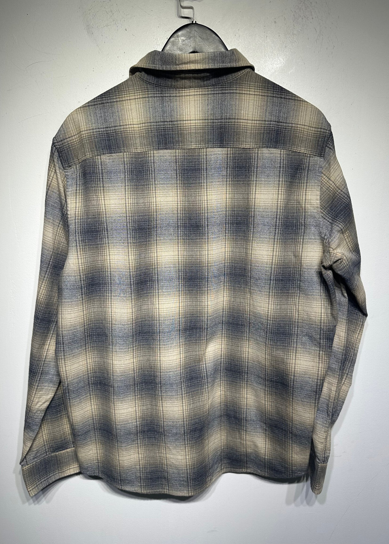 APC Yellow Blue Plaid Flannel XL