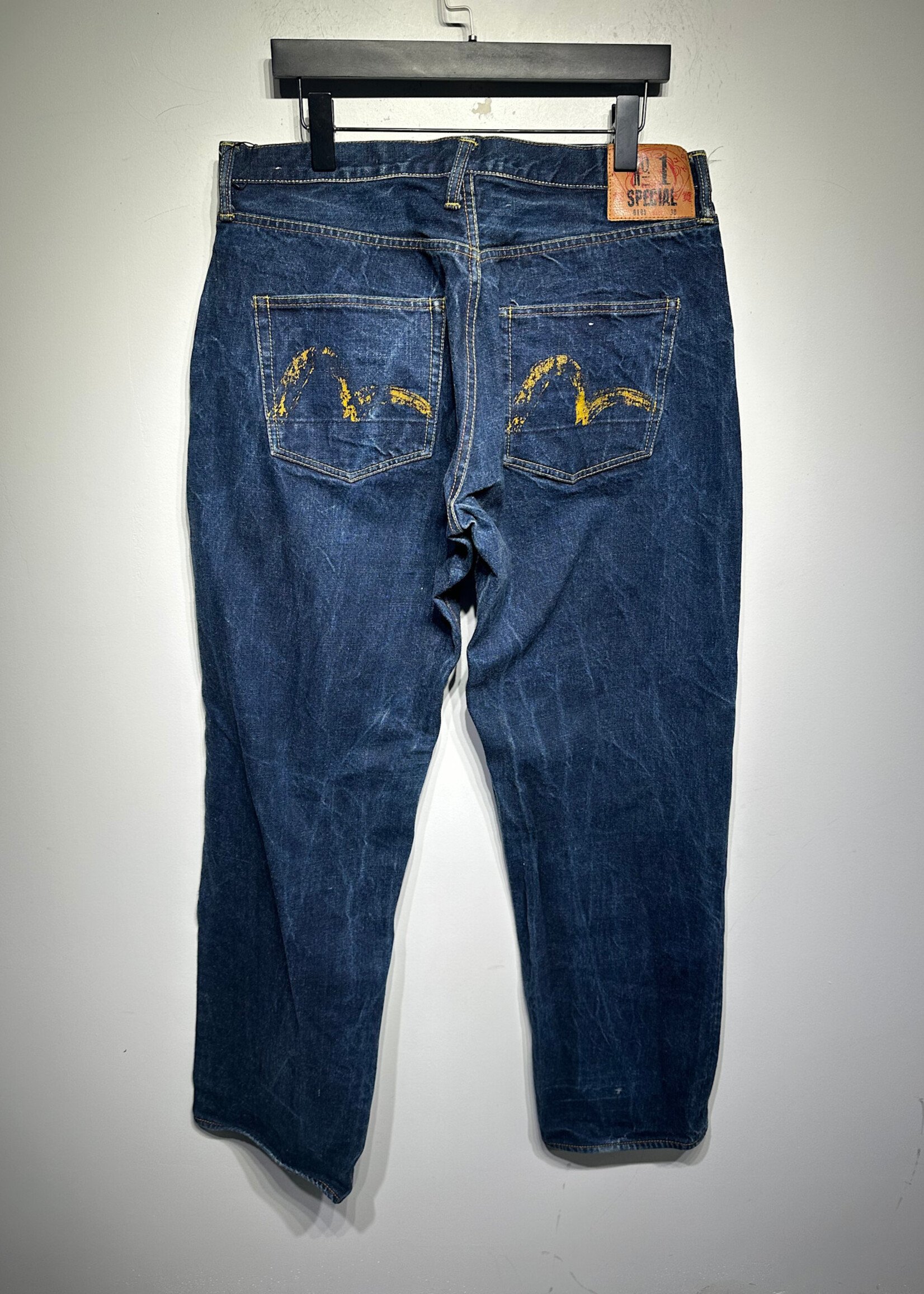Evisu Selvedge Dark Wash Jeans Fits Masc 36