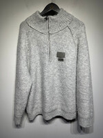 Explore Grey Patch 1/4 Zip Sweatshirt Masc L