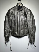 Stella Metallic Leather Lace Jacket Fem L