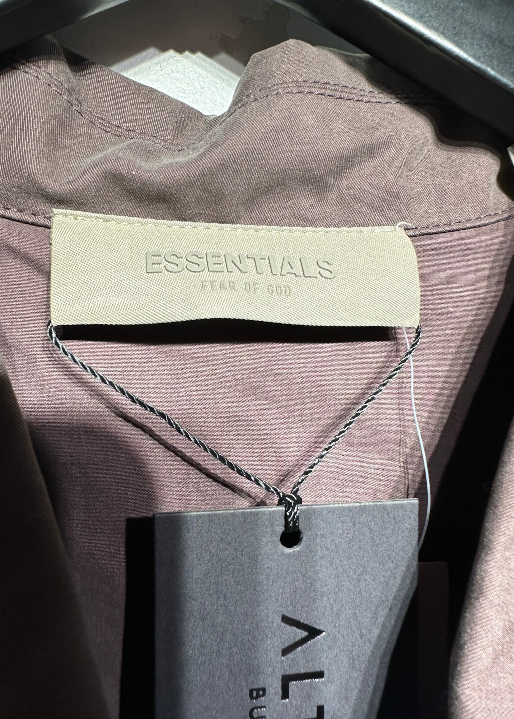 NWT Fog Essentials Brown Zip Up Coaches Jacket L