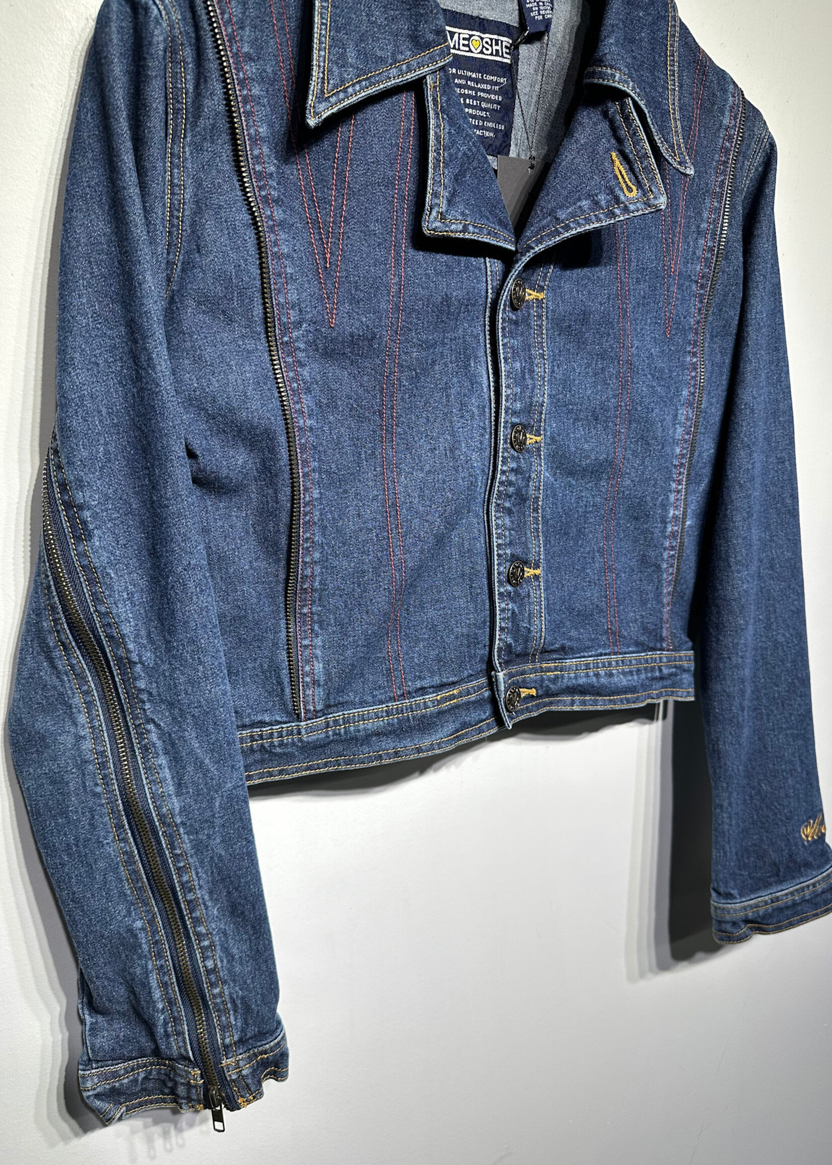 MEOSHE CROPPED ZIPPER JACKET FEM M