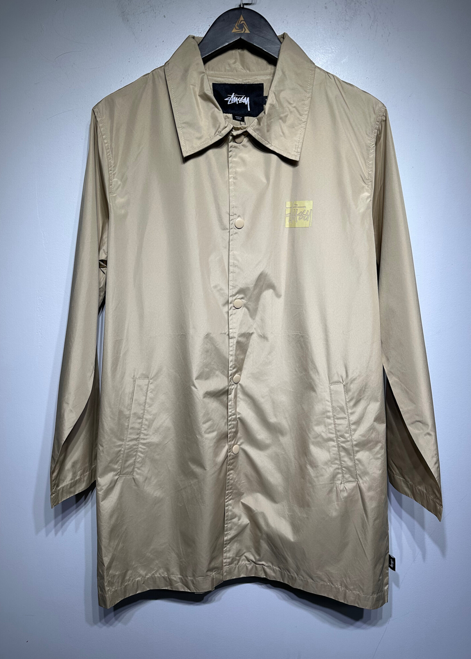 NWT STUSSY BEIGE NYLON JACKET FEM S