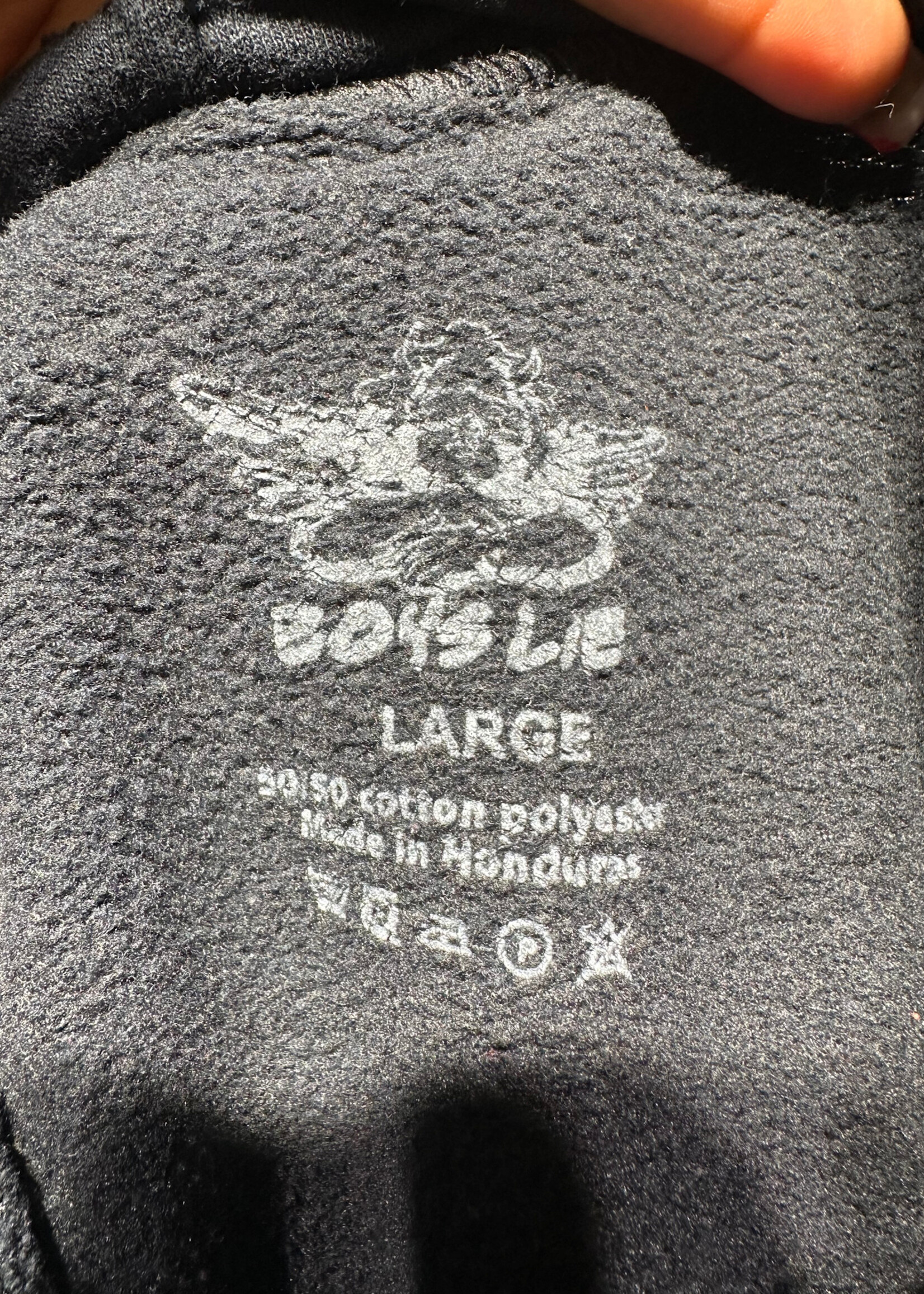 BOYS LIE BLACK SWEATPANTS L