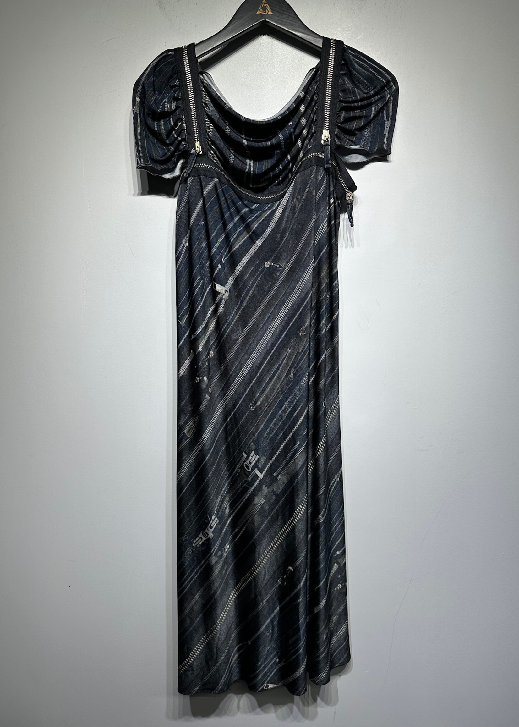 JPG Zipper Print Dress M