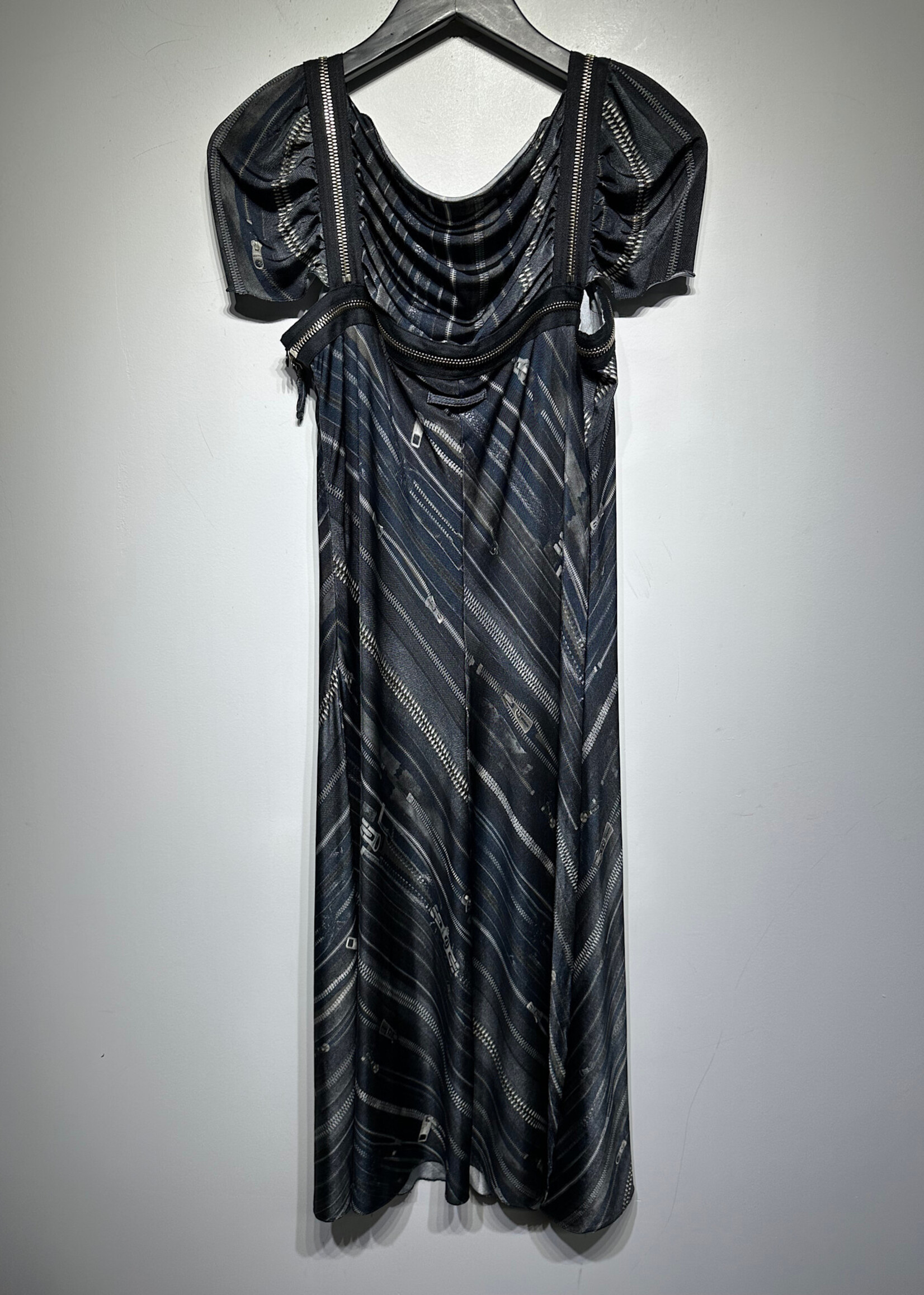 JPG Zipper Print Dress M