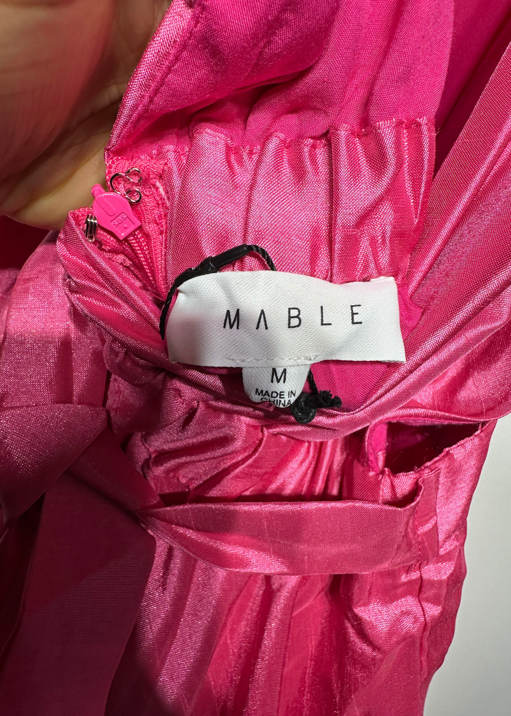 NWT MABLE PINK BOW DRESS M