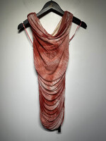 NWT Afrm Red Snake Print Ruched Dress S