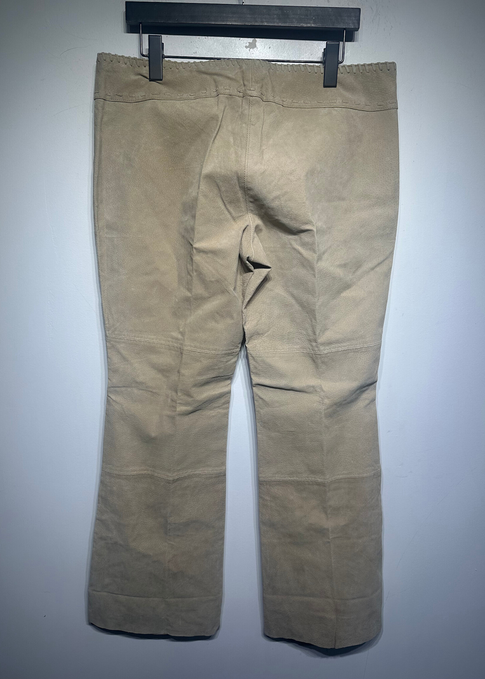 Arizona Jeans Vintage Tan Lace Suede Pants Fem 33