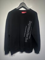 Supreme Black Crew Sweater XL