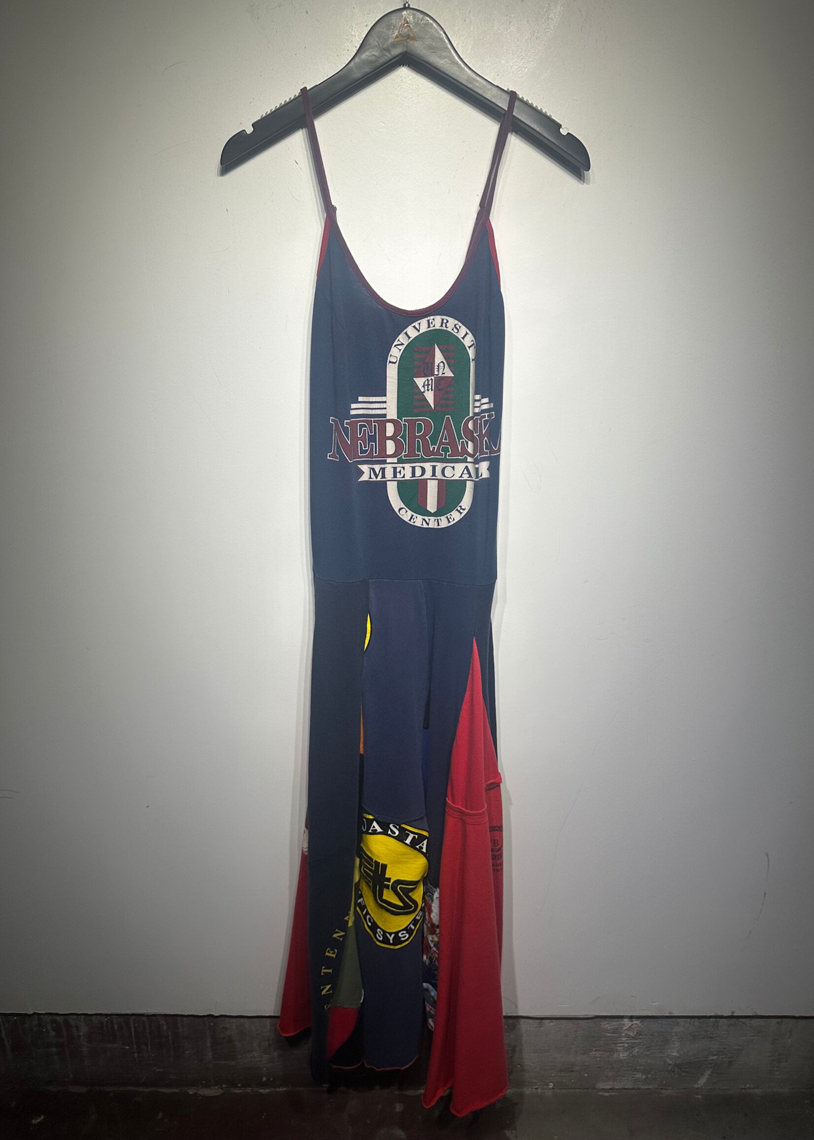 NO LABEL DIY PATCHWORK T SHIRT DRESS S