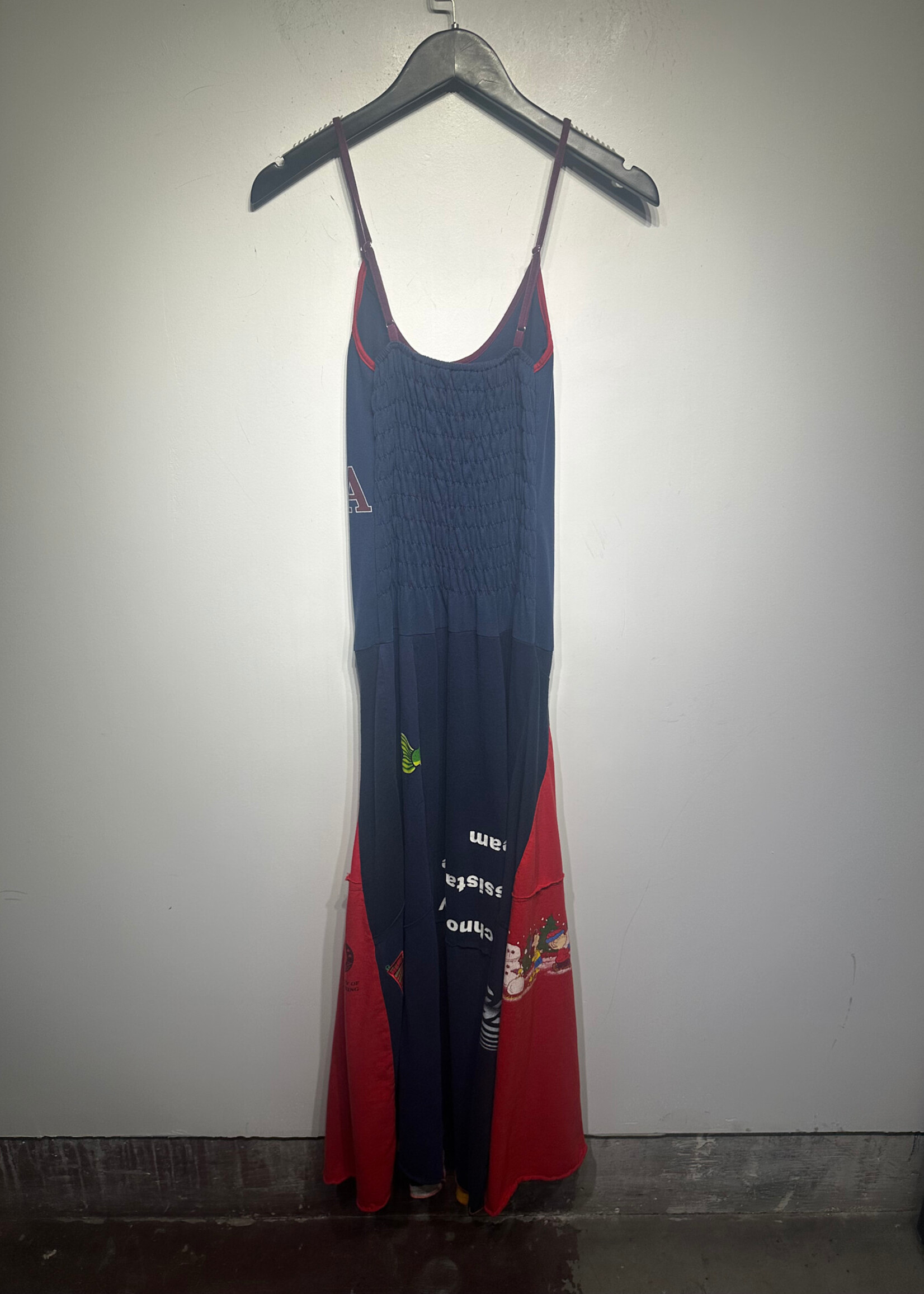 NO LABEL DIY PATCHWORK T SHIRT DRESS S