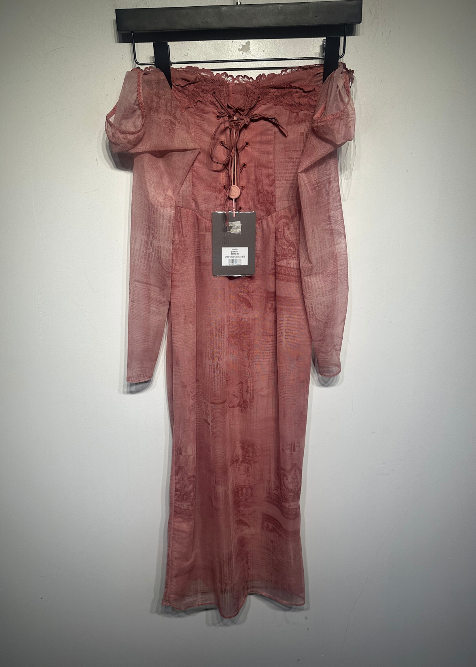 House of CB Seraphina Grape Print Dress XS