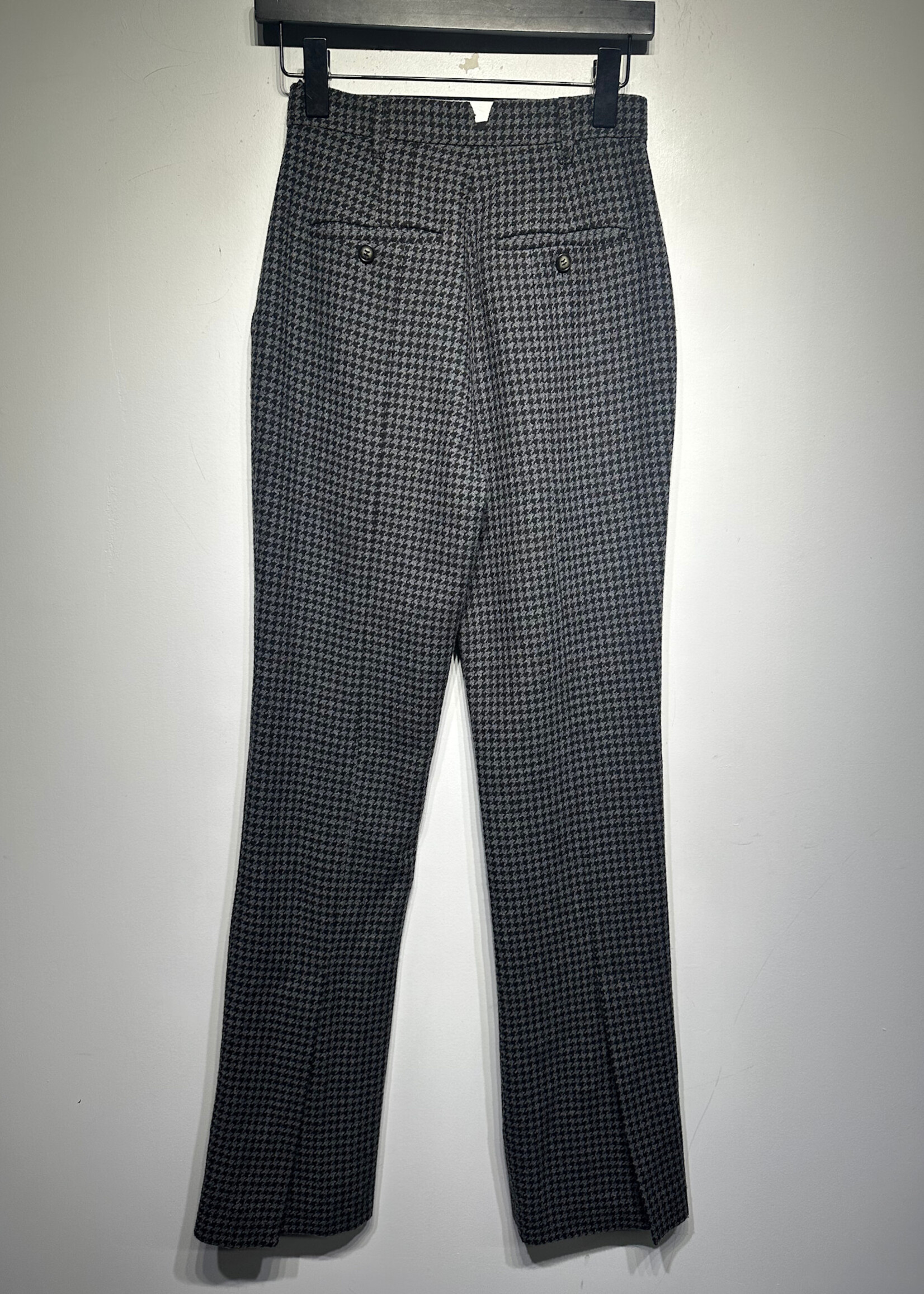 NANUSHKA BLACK HOUNSTOOTH PANTS 25
