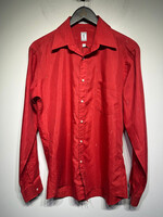 YSL VINTAGE RED BUTTON UP L