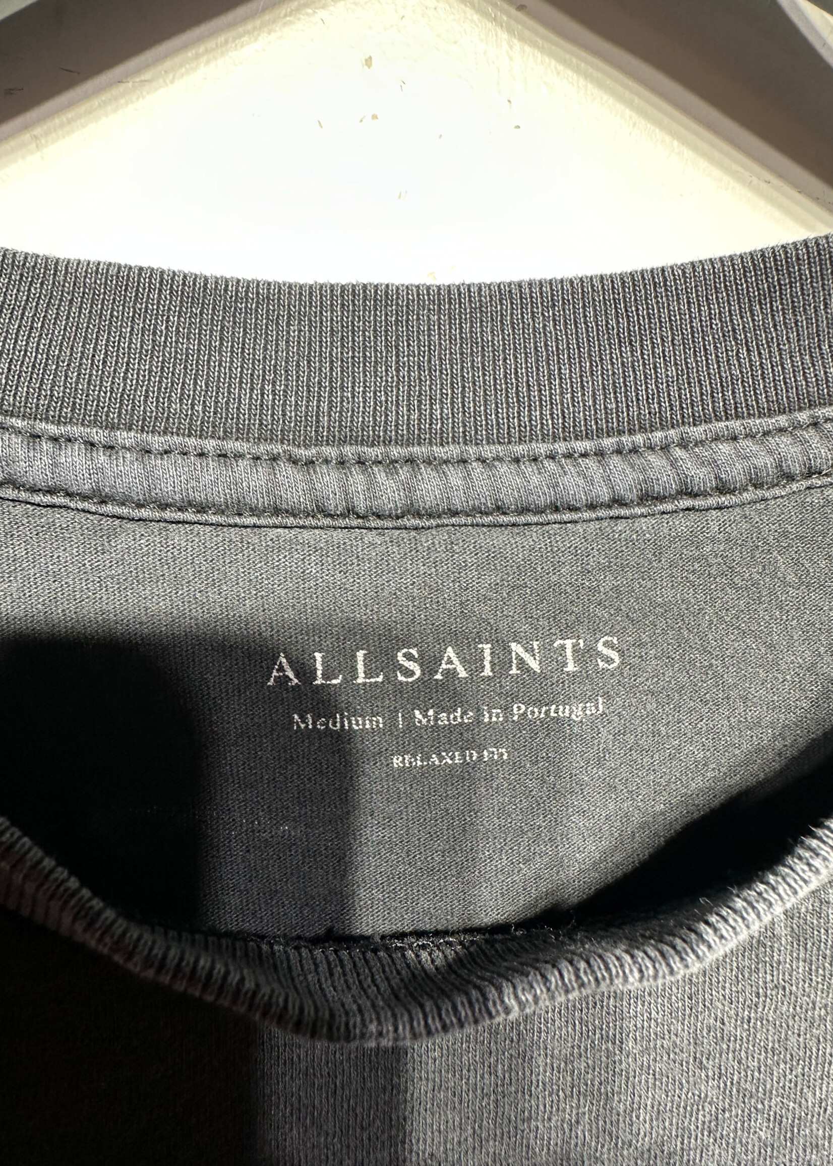 Allsaints Black Skull Wings Tee M