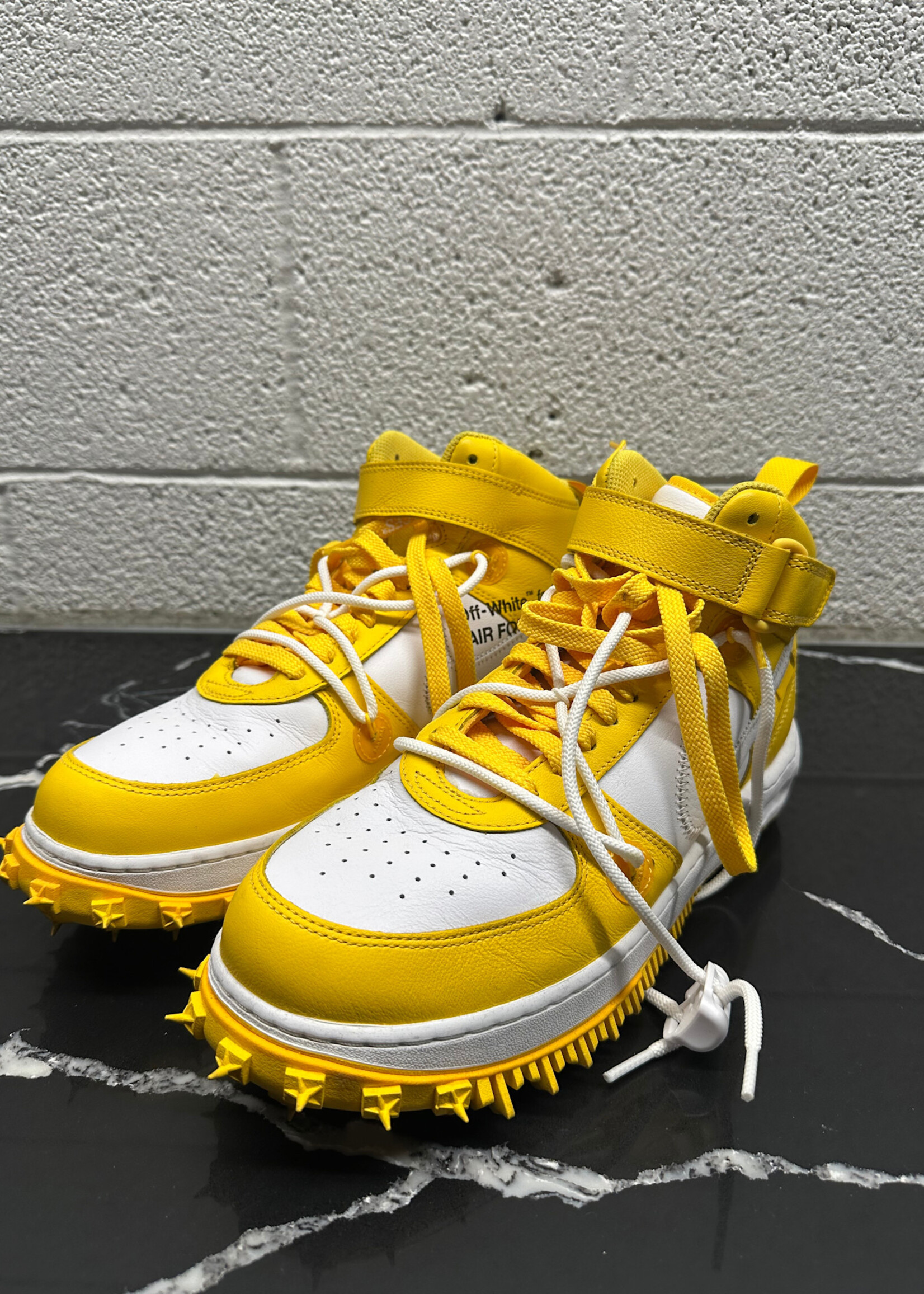 Nike Off White Yellow AF1 Masc 10.5