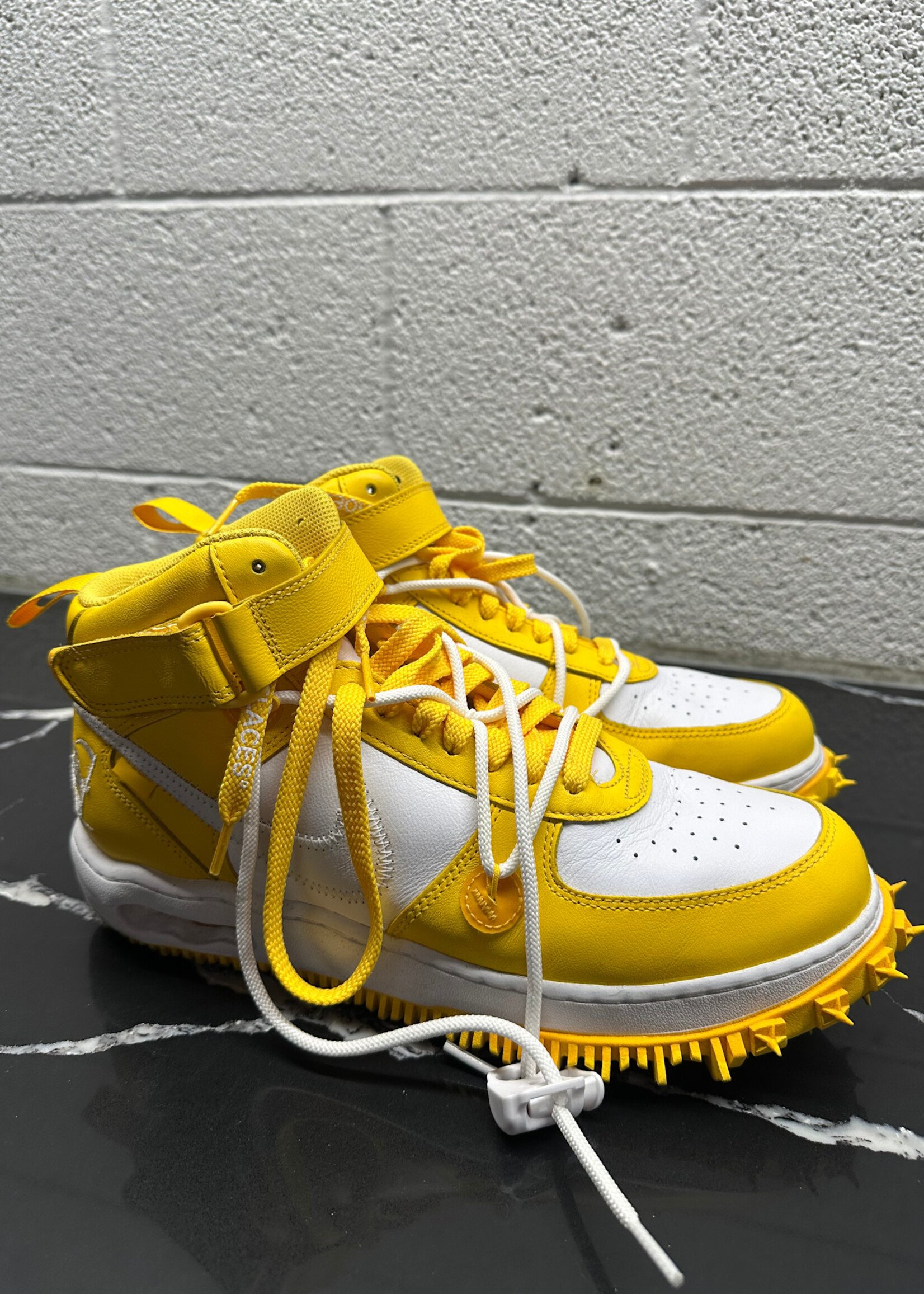 Nike Off White Yellow AF1 Masc 10.5