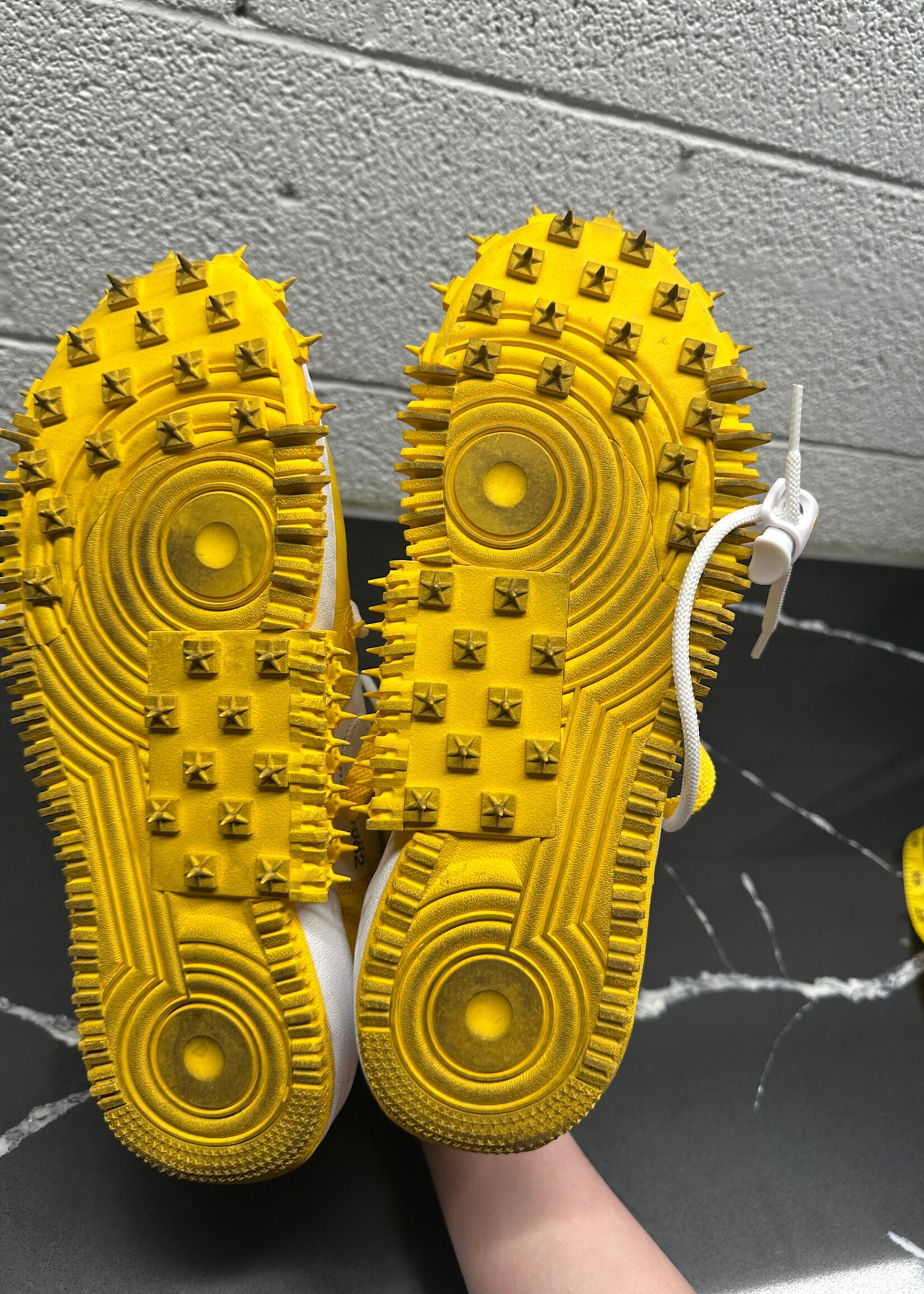 Nike Off White Yellow AF1 Masc 10.5