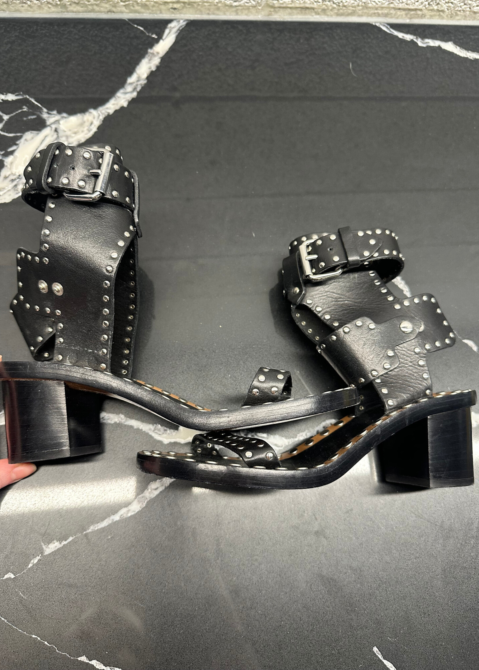 Isabel Marant Studded Wrap Heel 37/7