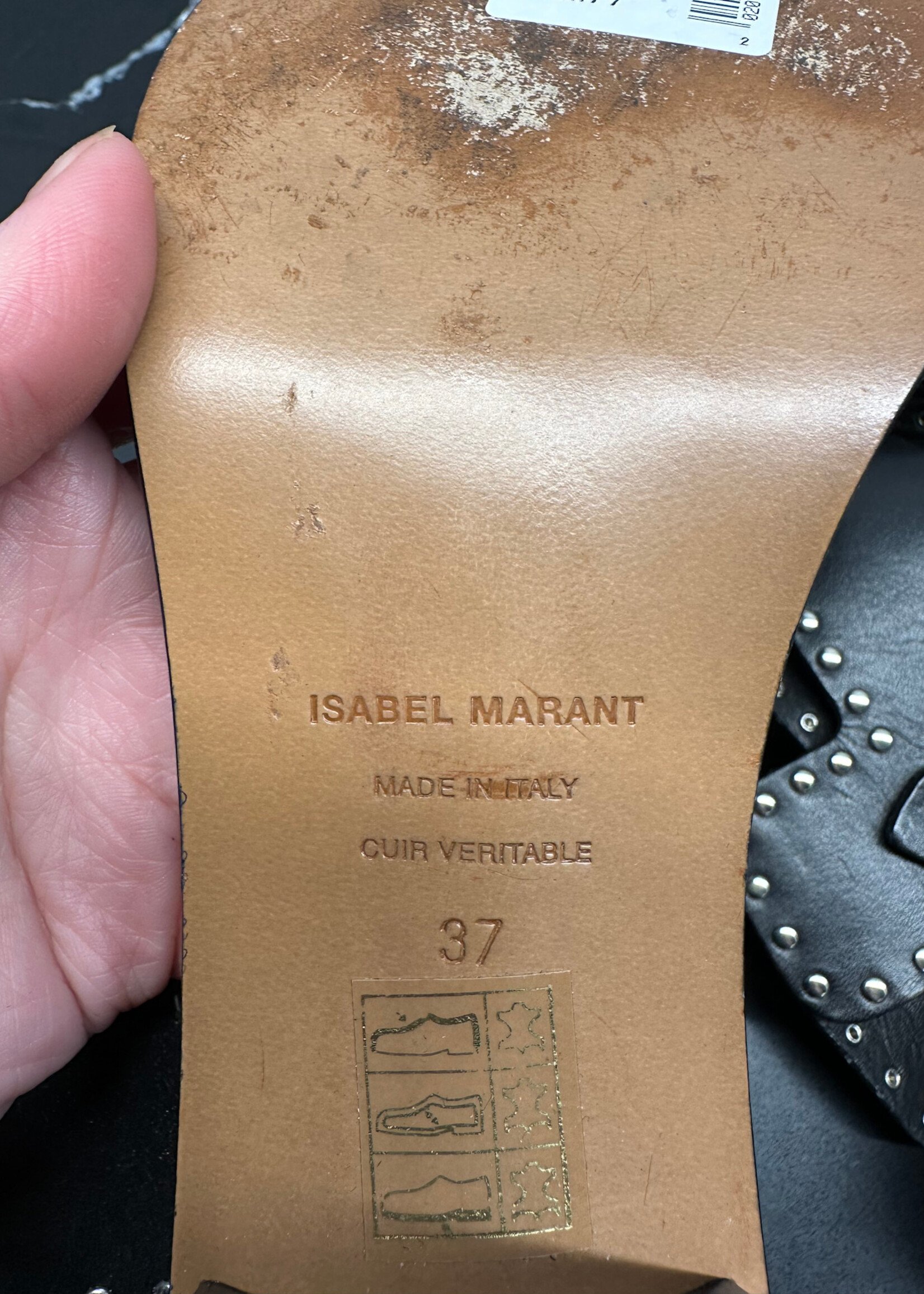 Isabel Marant Studded Wrap Heel 37/7