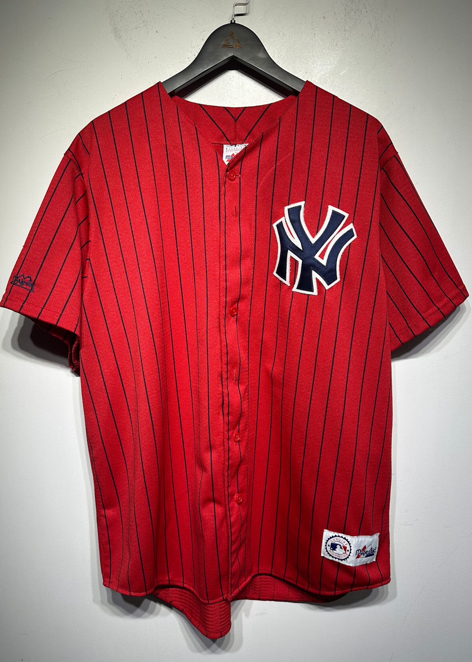 New York Red Baseball Jersey XL