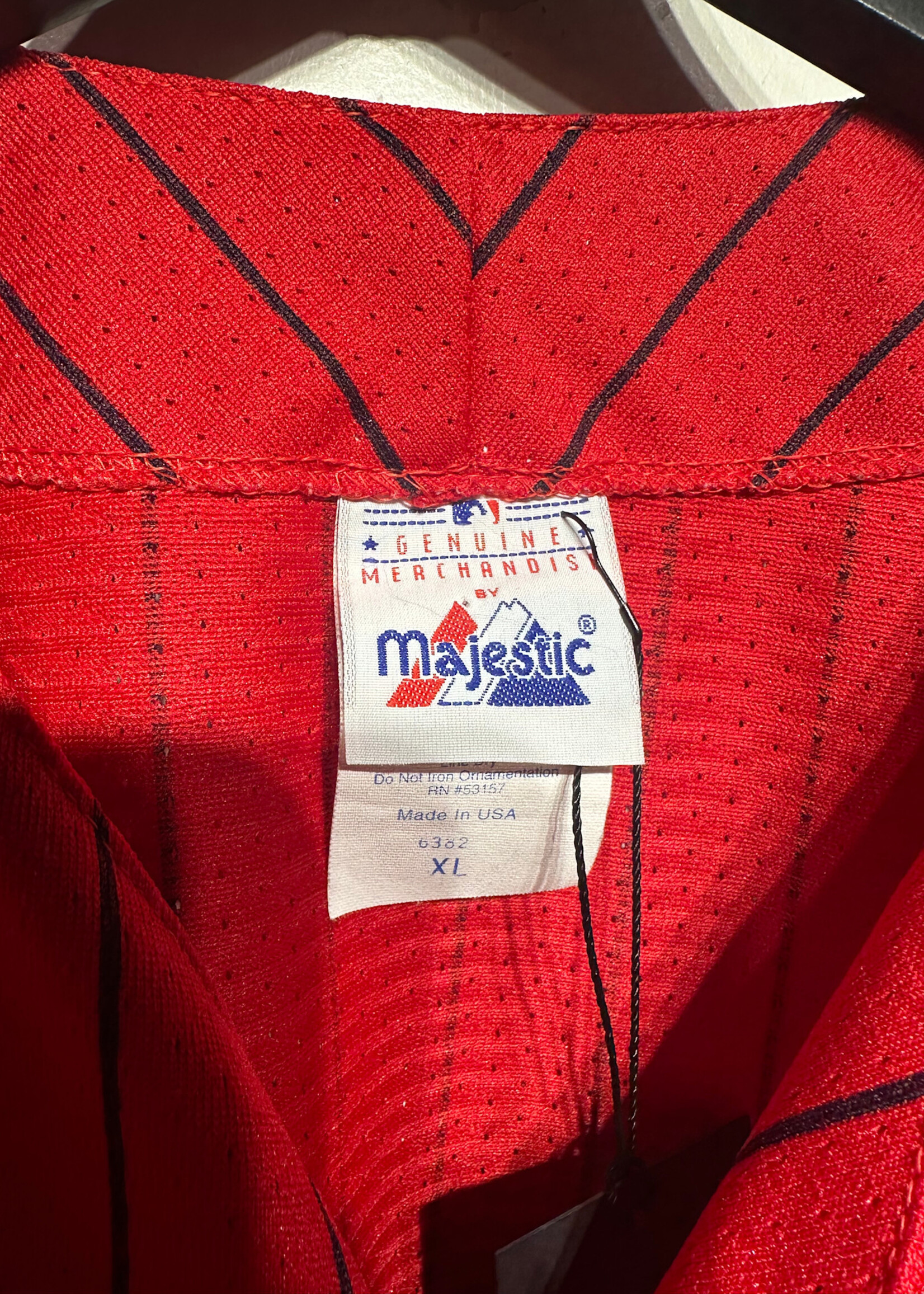 New York Red Baseball Jersey XL