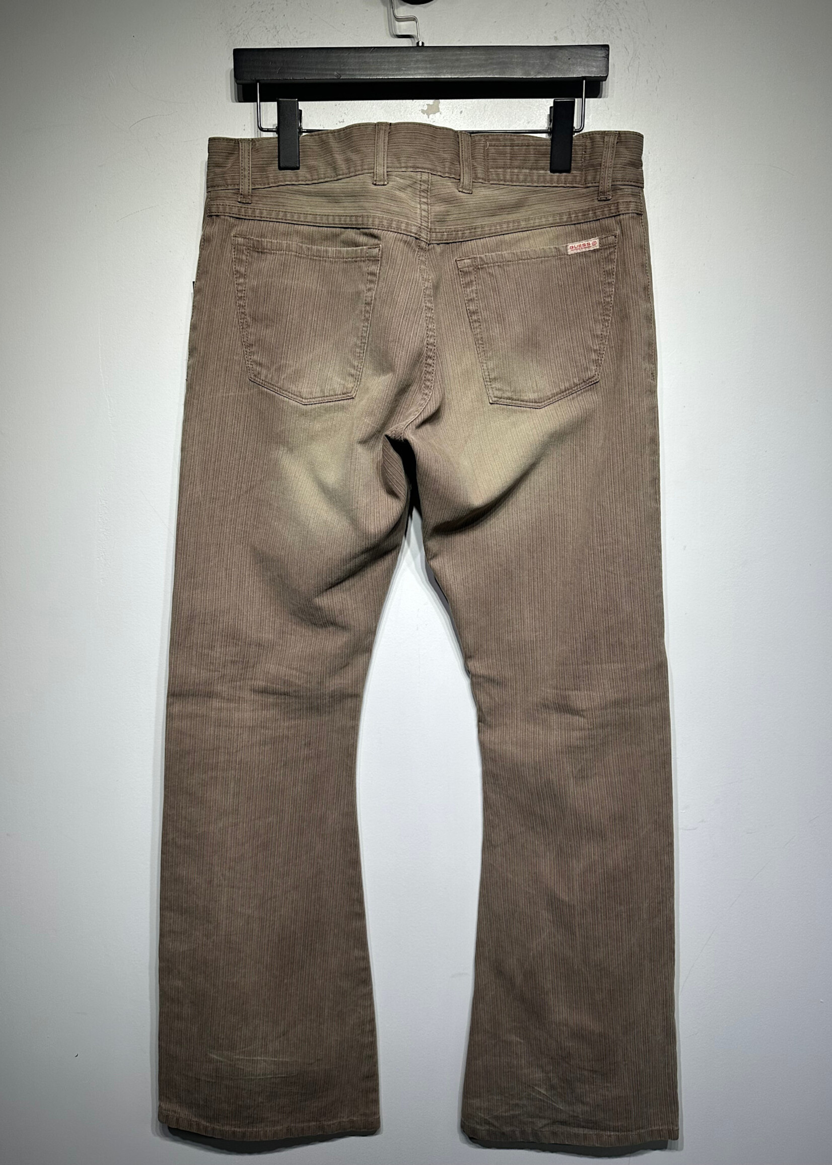 Guess Y2K Tan Brown Front Pocket Flare Pants 32