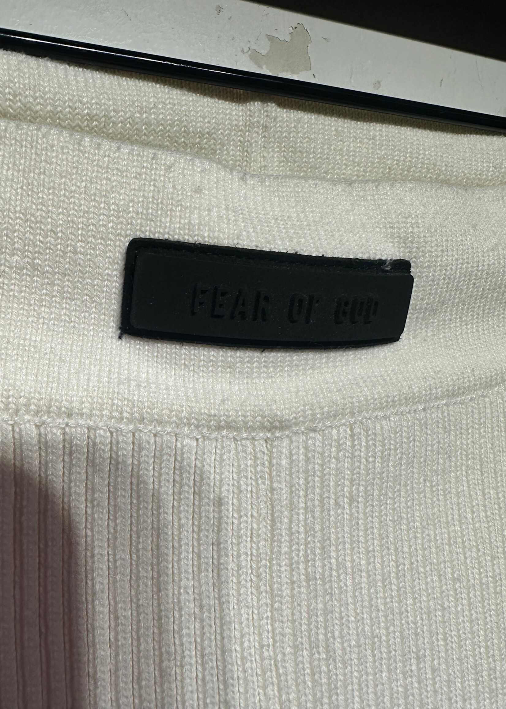 FOG Essentials White Ribbed Leggings 22-24