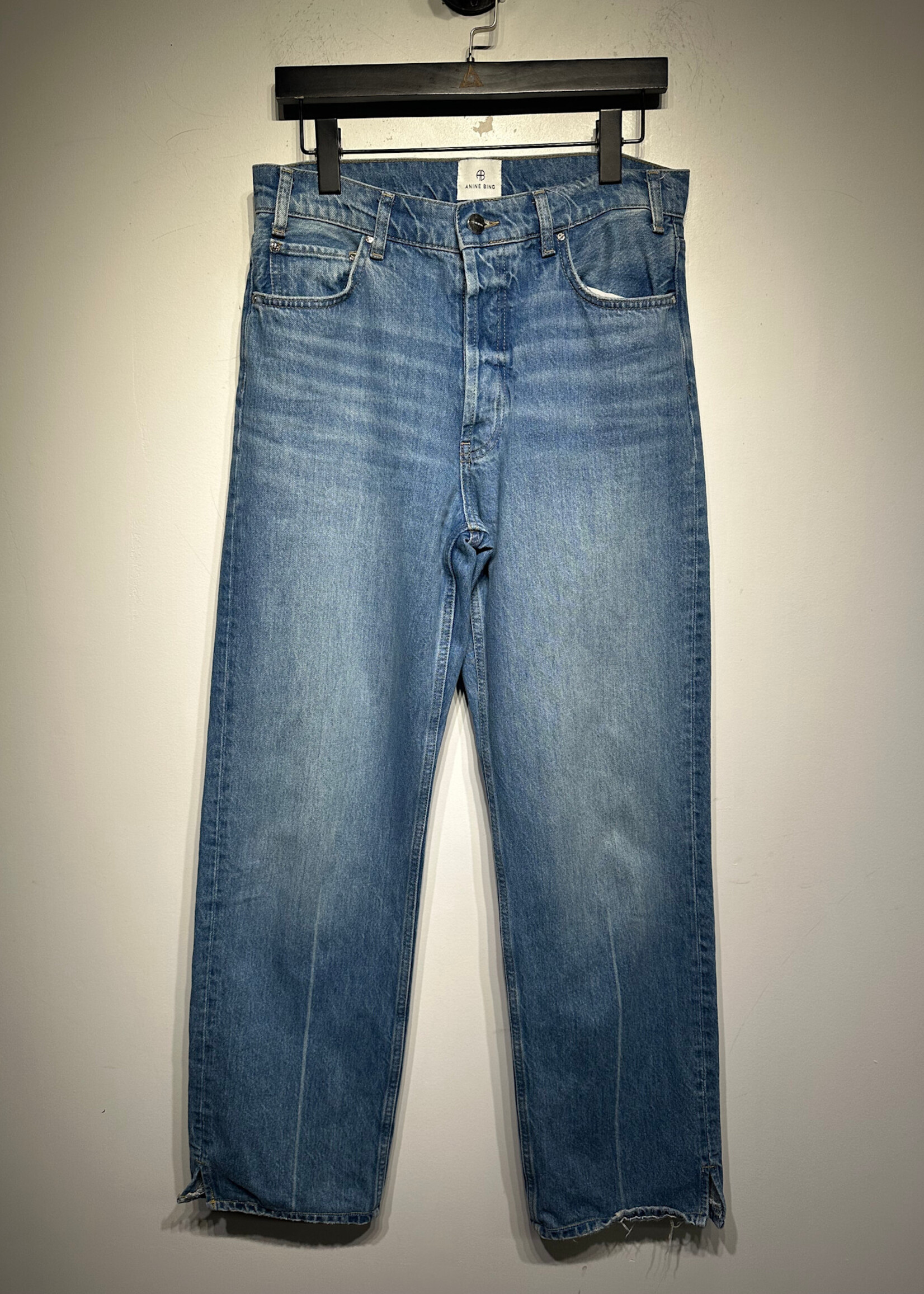 Anine Bing Mid Wash Wide Leg Jean Fem 29