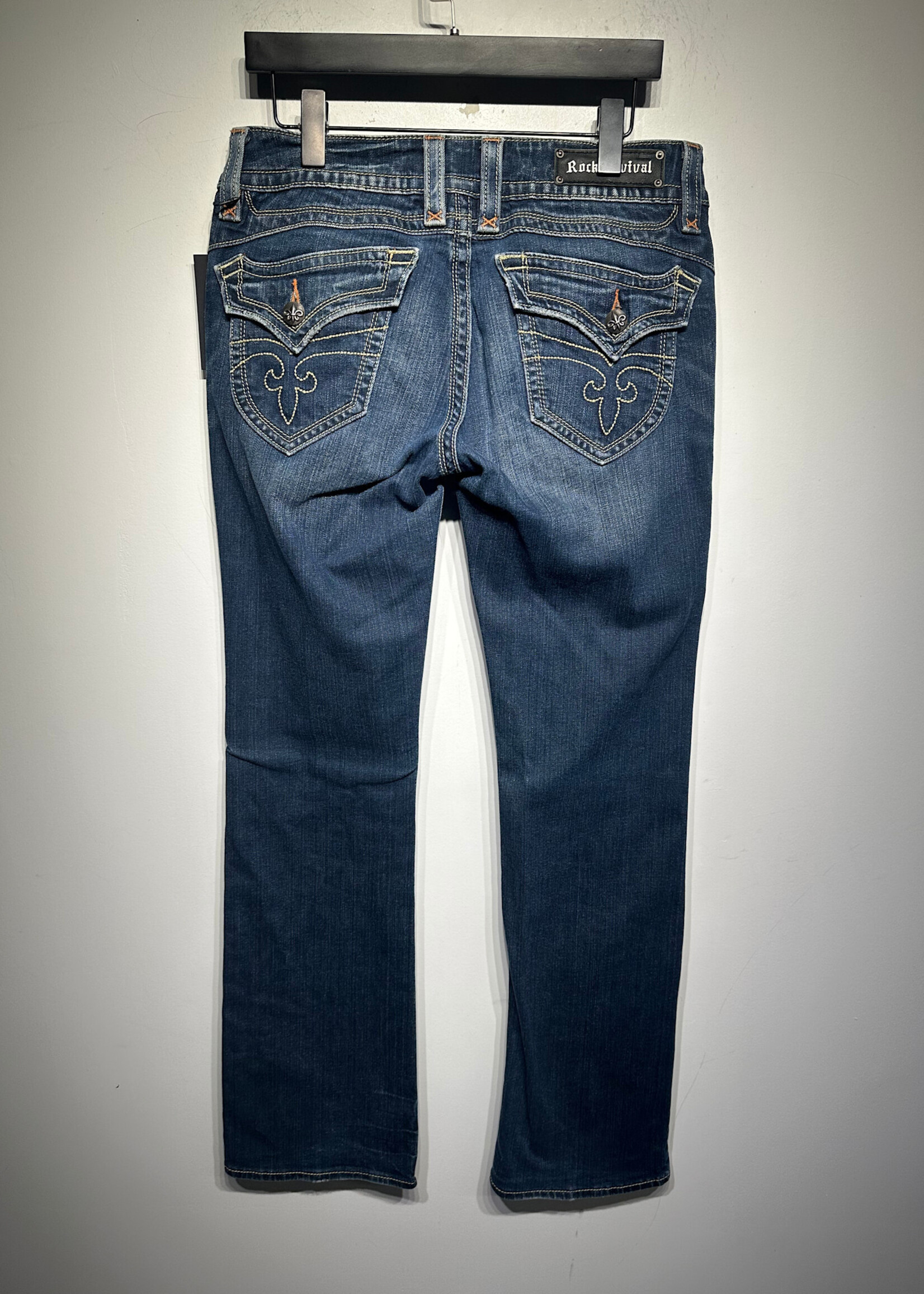 Rock Revival Y2K Mid Wash Bootcut Jeans Fem 32
