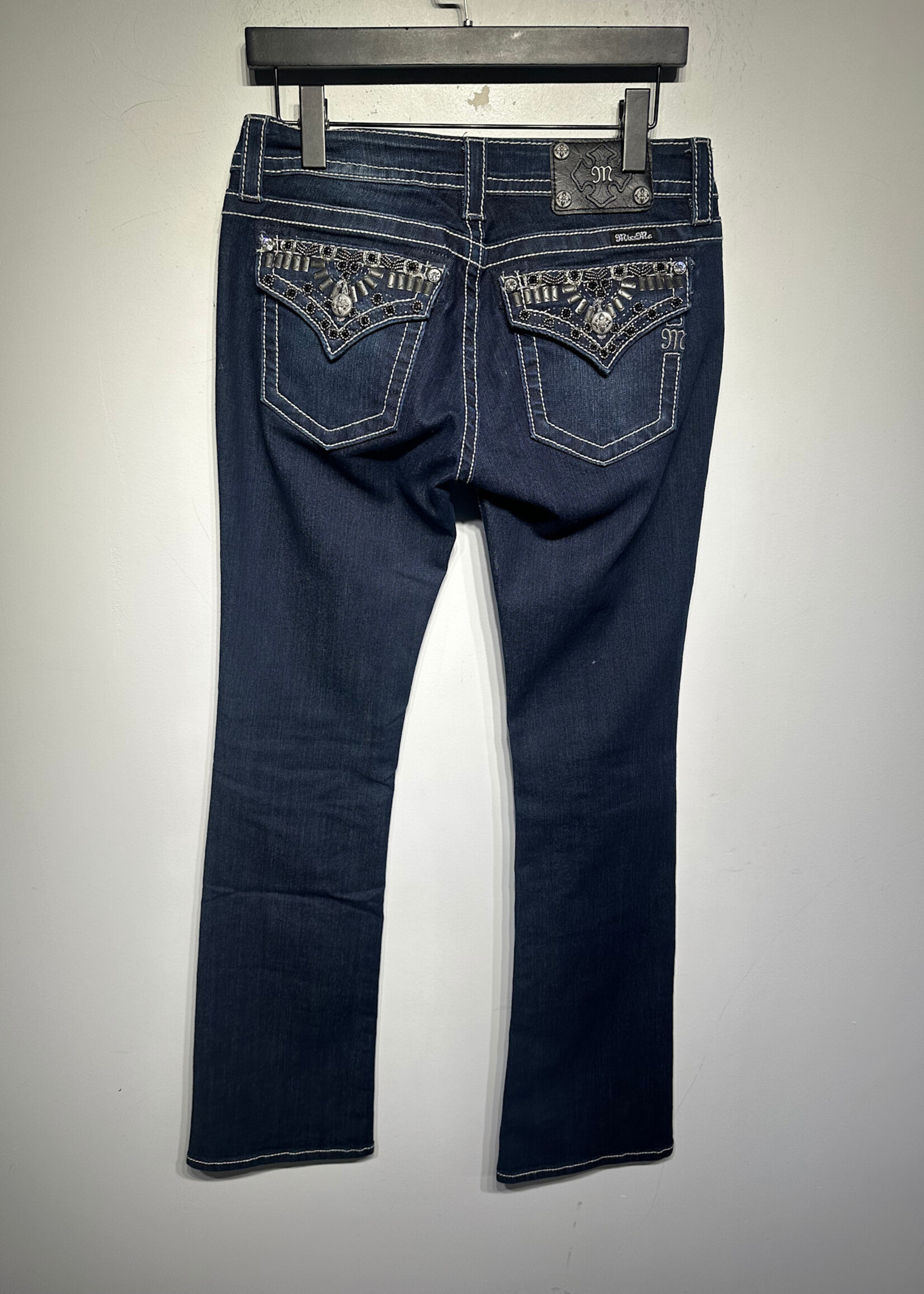 Miss Me Embellished Pocket Jeans Fem 29
