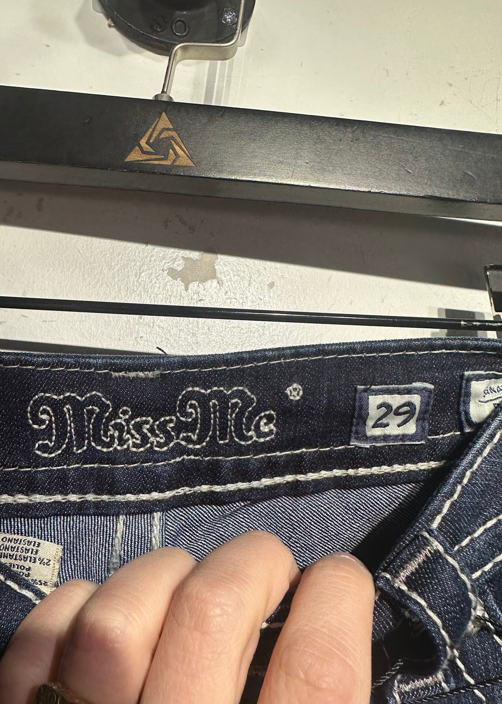 Miss Me Embellished Pocket Jeans Fem 29