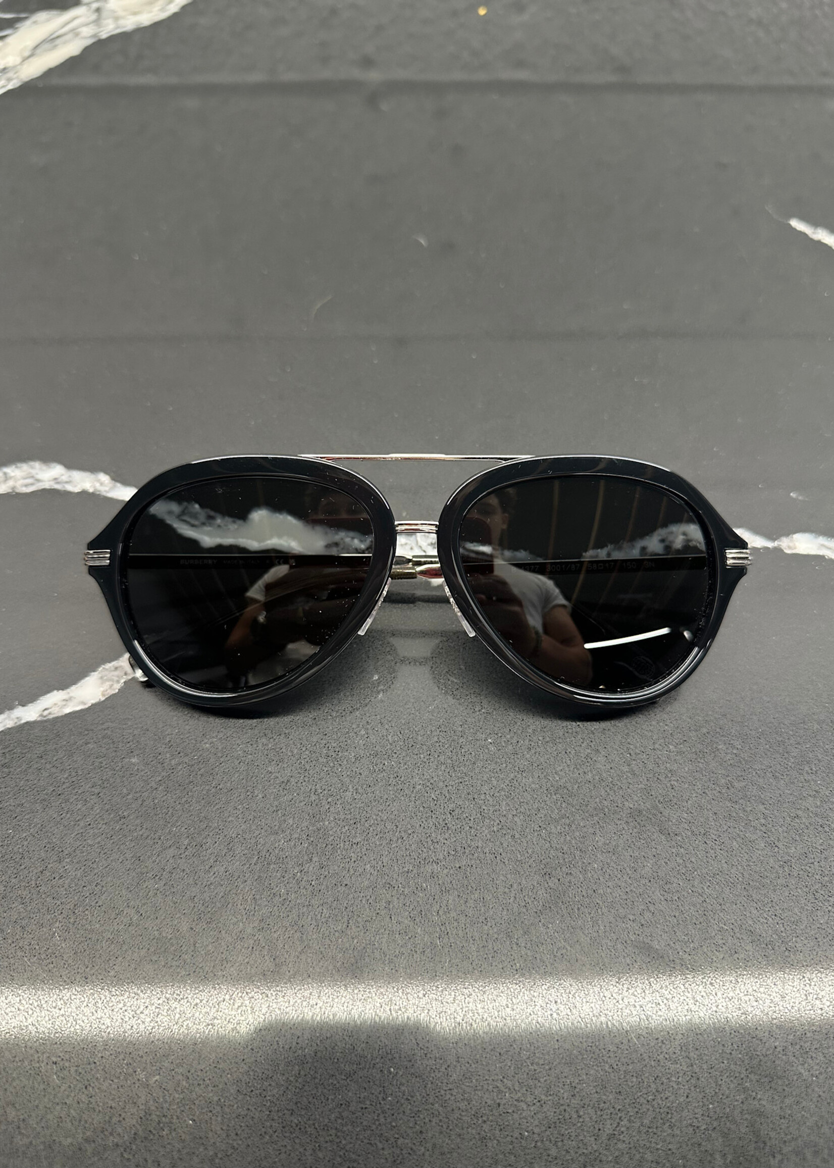 Burberry Black Aviators
