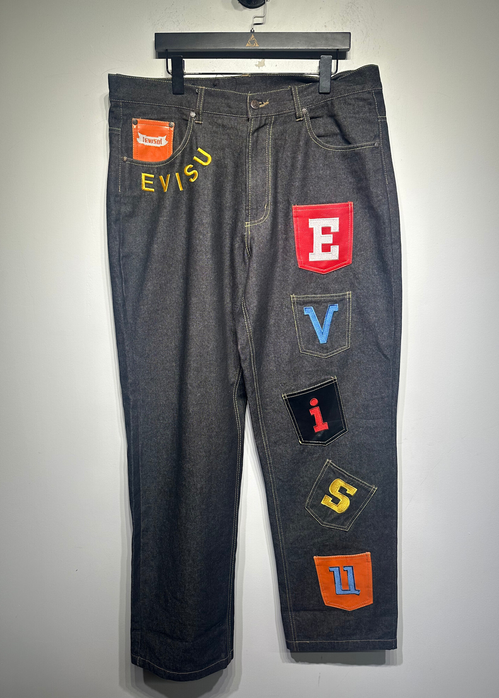 Evisu Front Pockets Grey Denim Masc 38