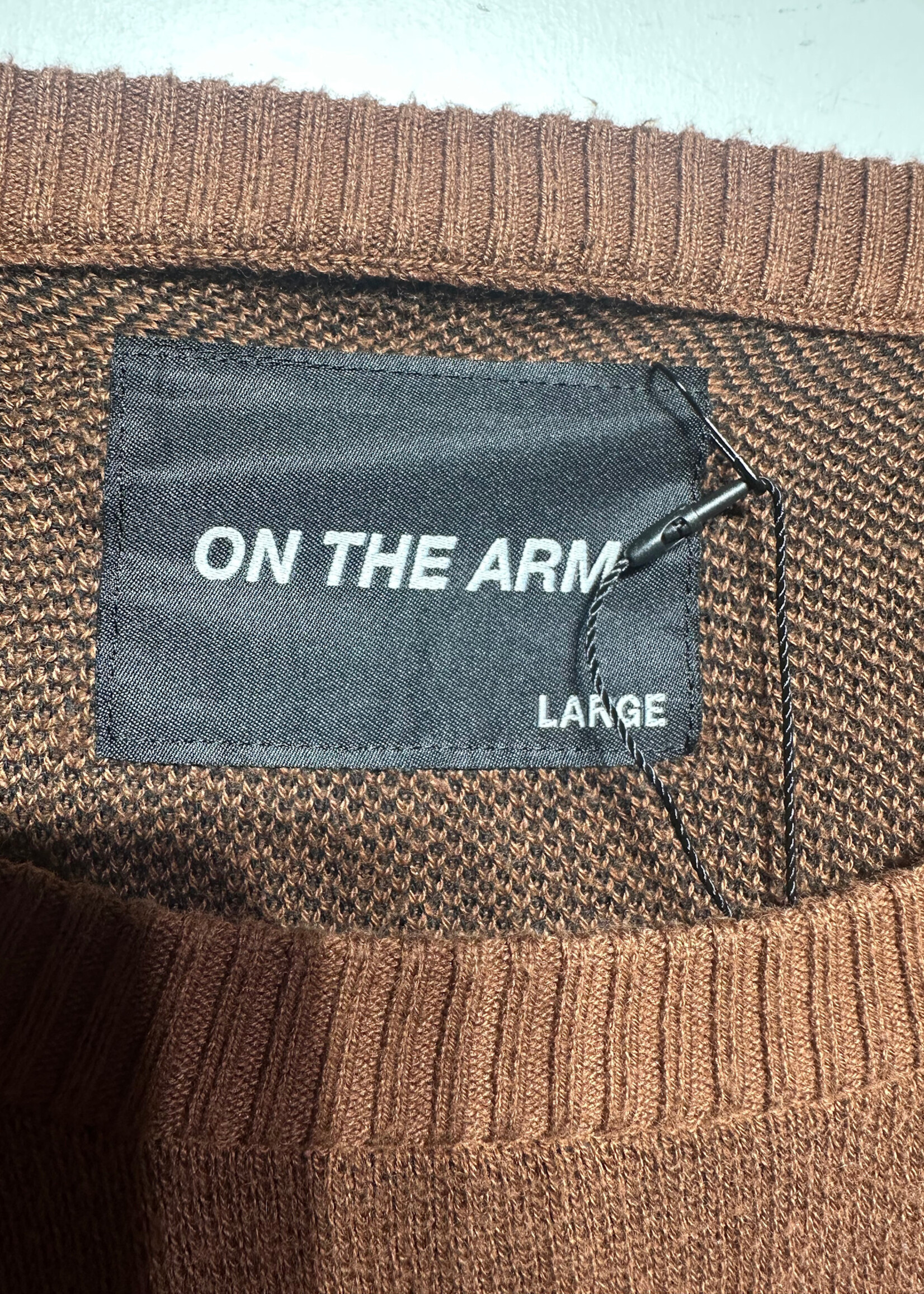 On The Arm Brown Arms Sweater L