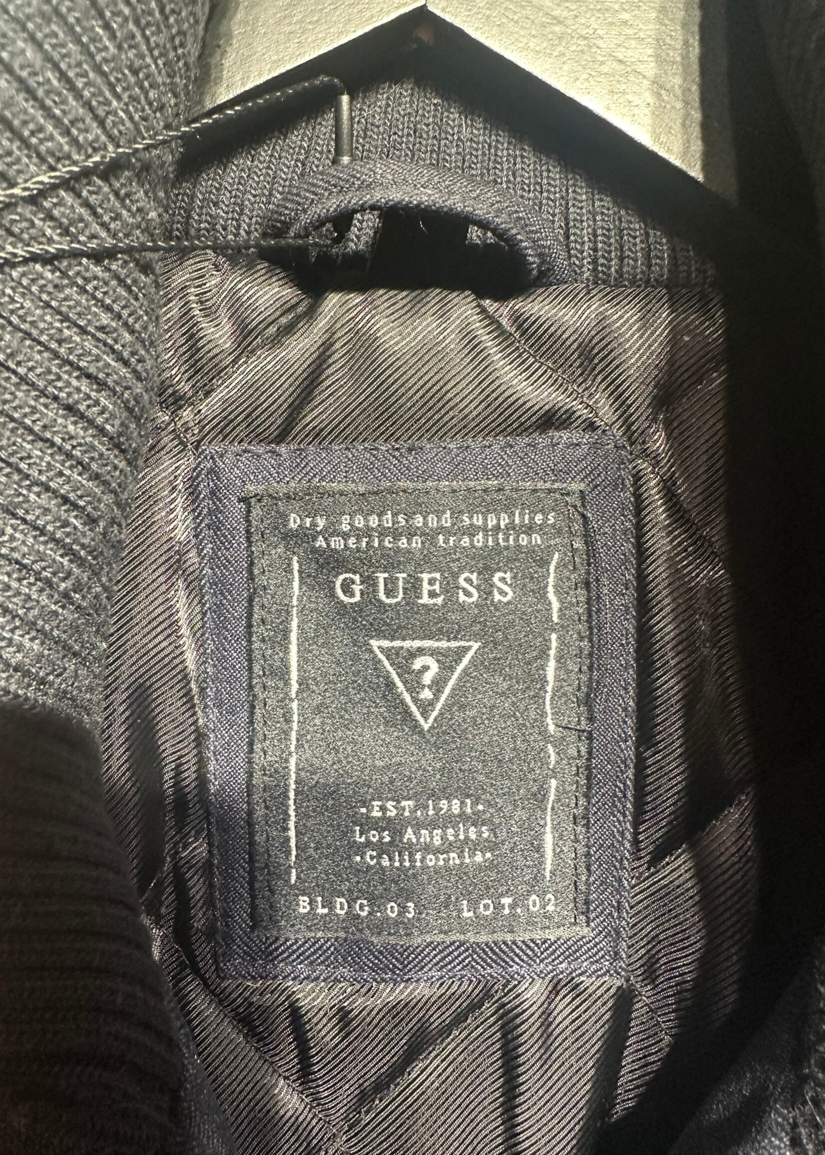 Guess 2010s Navy Blue Mid Length Jacket S