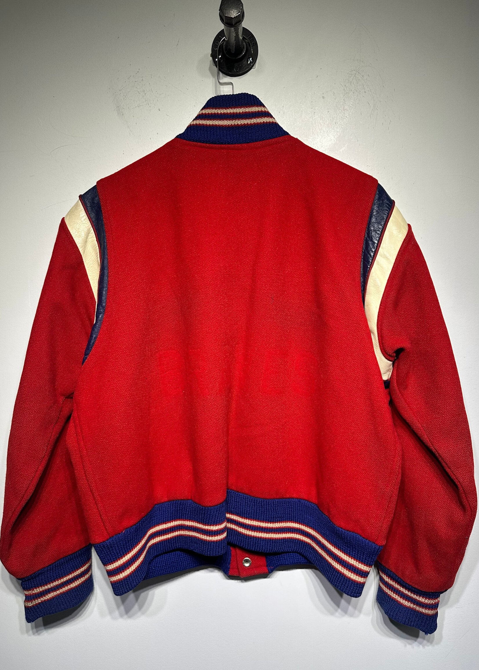 Vintage Red Wool YSL Teddy Style Jacket Masc L