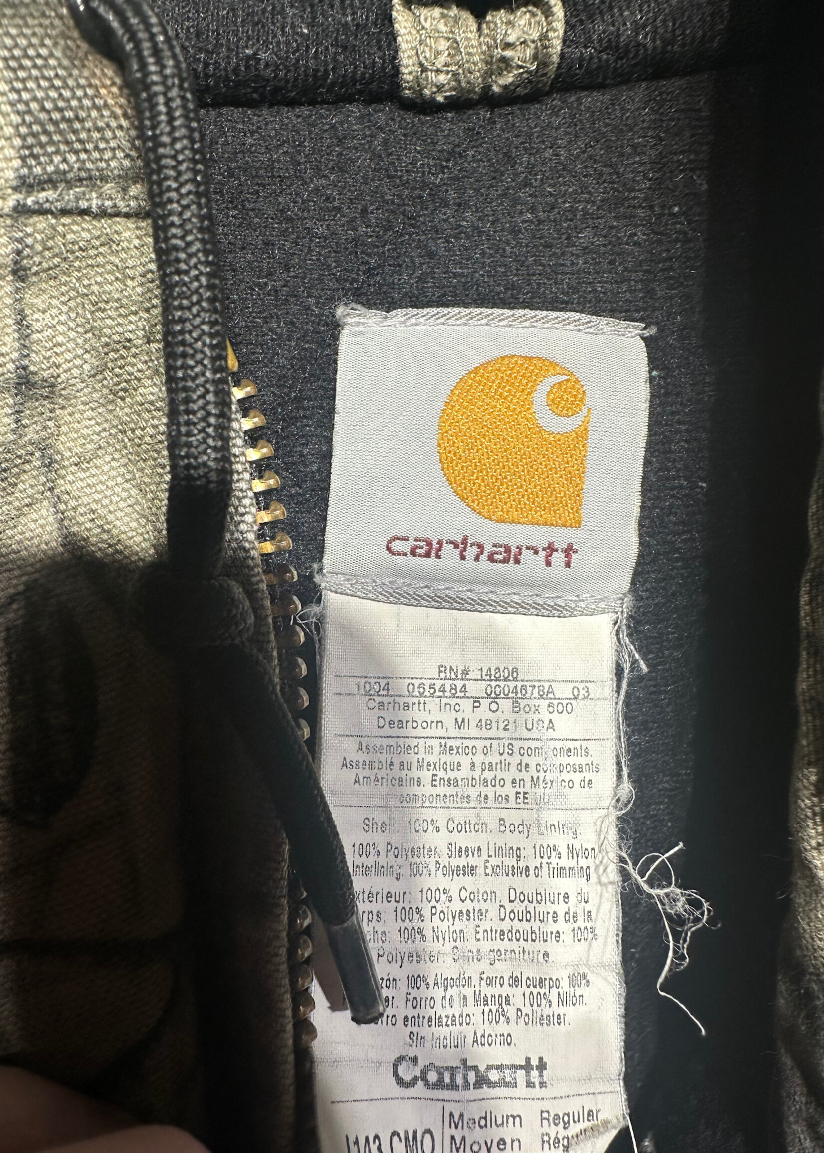 Carhartt Real Tree Camo J143 Jacket Masc M
