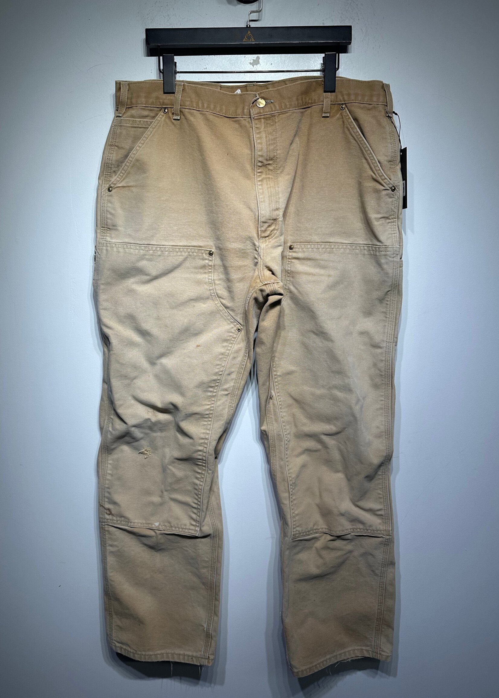 Carhartt Beige Distressed Double Knees Masc 38 AS IS